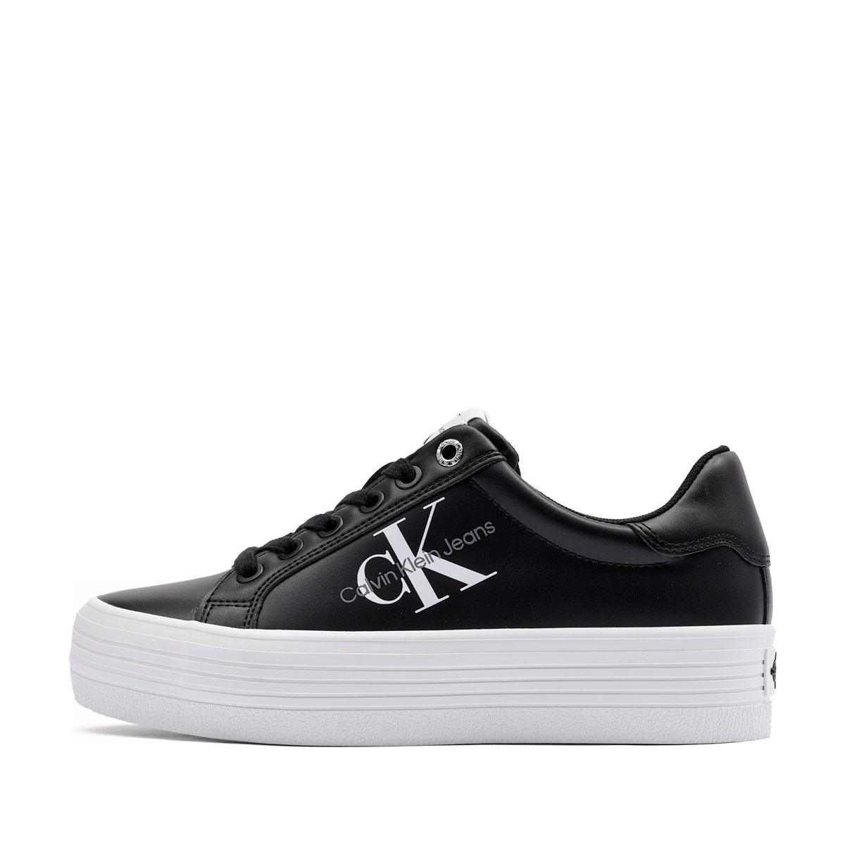 Calvin Klein Vulc Flatform LaceUp Low Leather Teniși damă YW0YW00847BDS