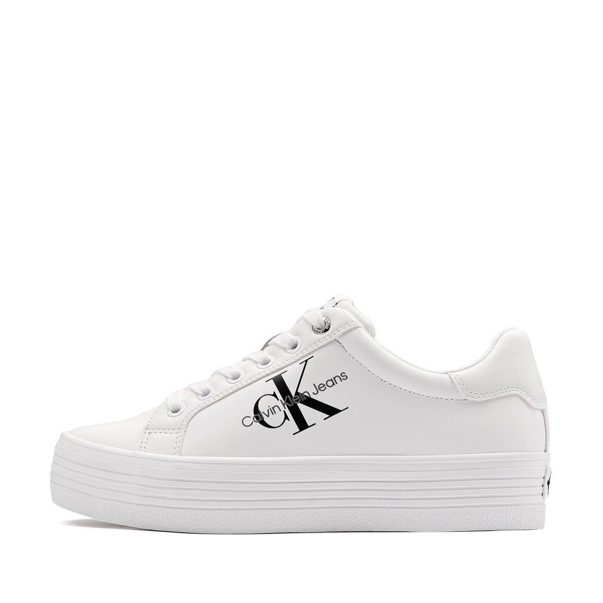 Calvin Klein Vulc Flatform LaceUp Low Leather Teniși damă YW0YW00847YAF