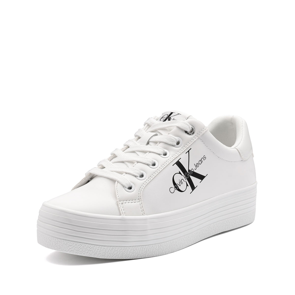 Calvin Klein Vulc Flatform LaceUp Low Leather Teniși damă YW0YW00847YAF