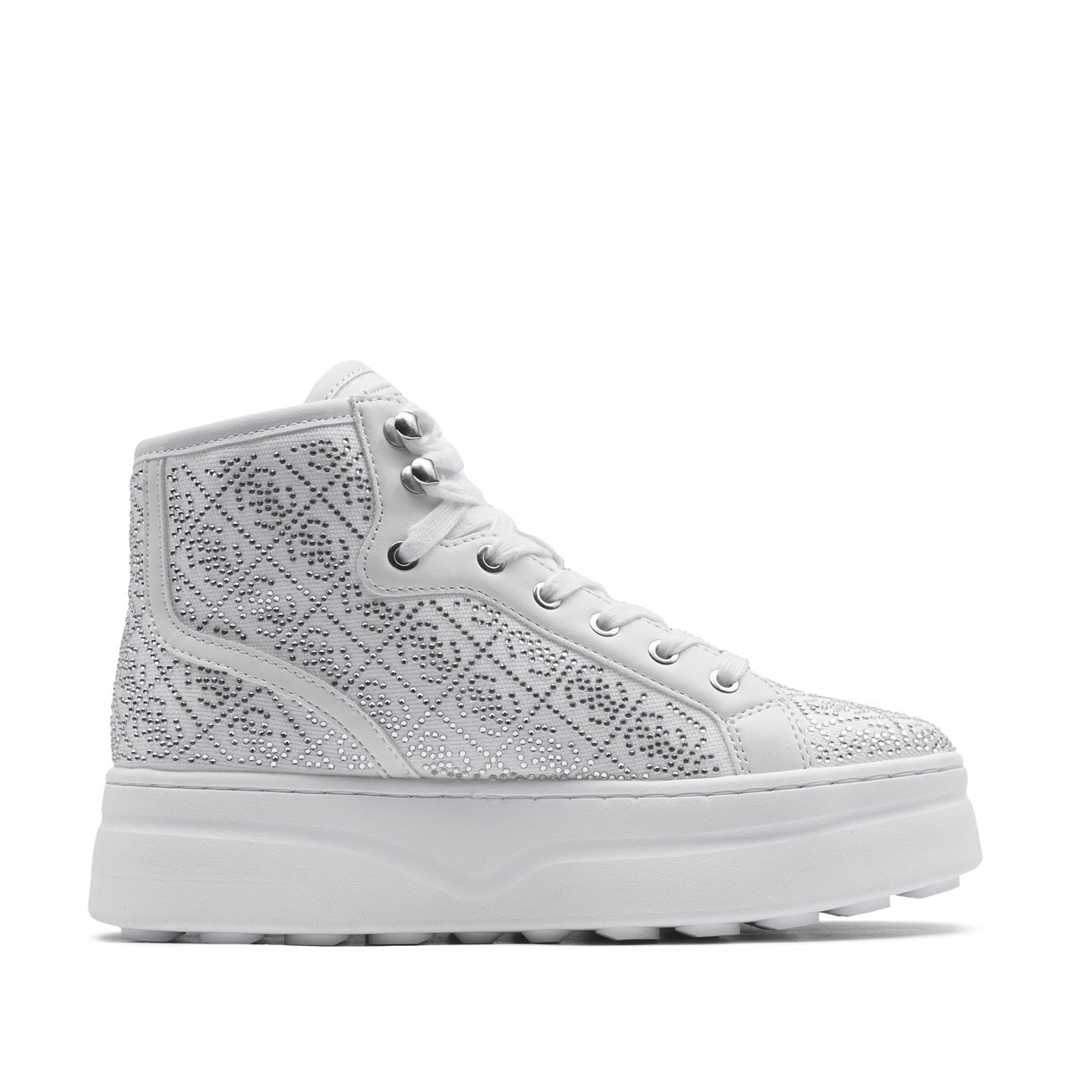 Guess Queenly Teniși damă FLTQUEFAL12-WHITE