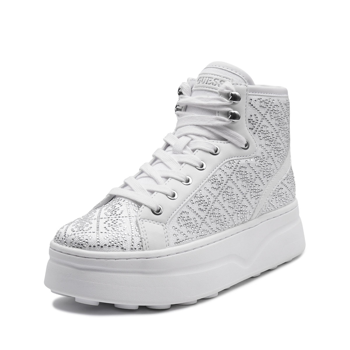 Guess Queenly Teniși damă FLTQUEFAL12-WHITE