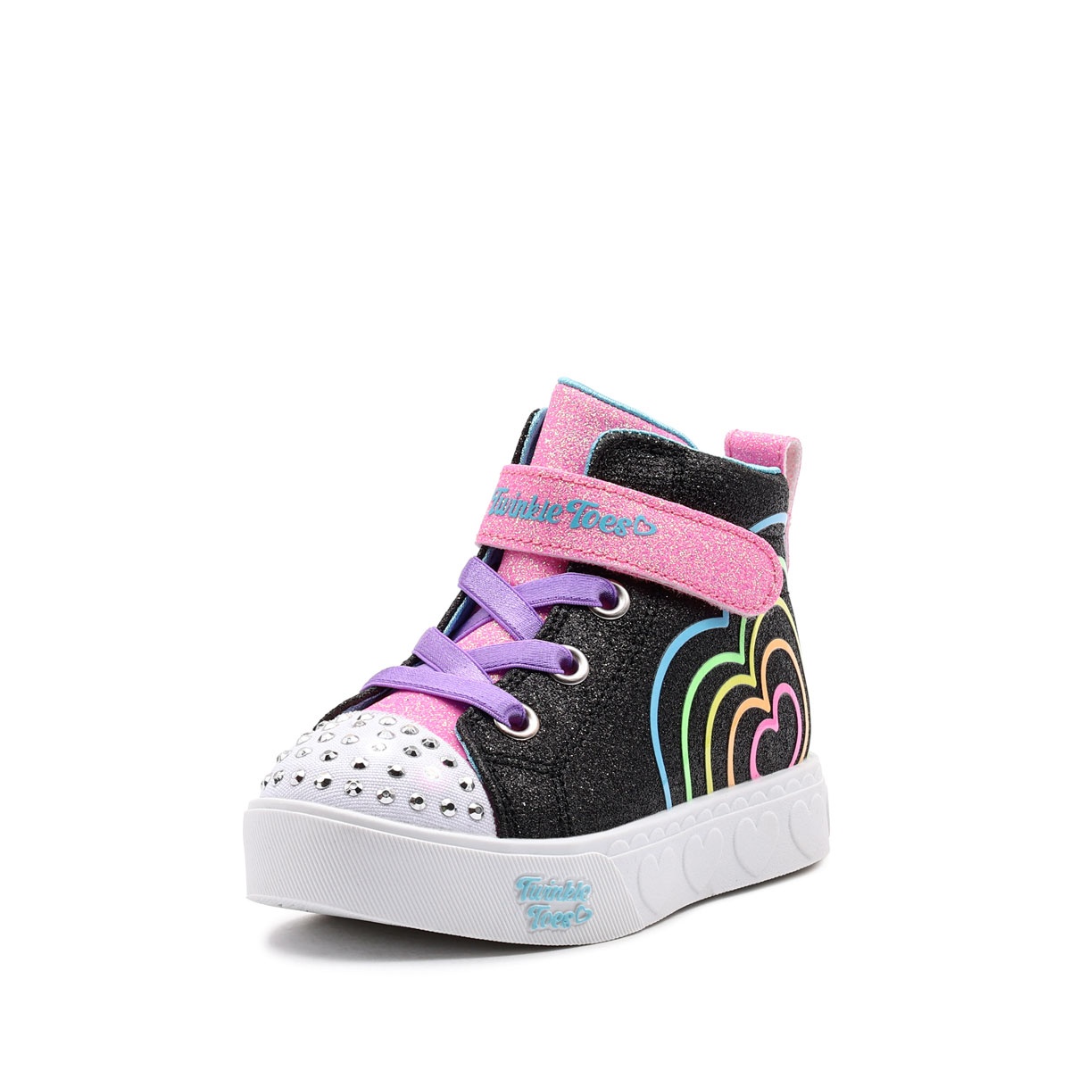 Teniși copii Skechers S Lights-Heart Steps-Heart Glow 314623N-BKMT Skechers S Lights-Heart Steps-Heart Glow Teniși copii 314623N-BKMT