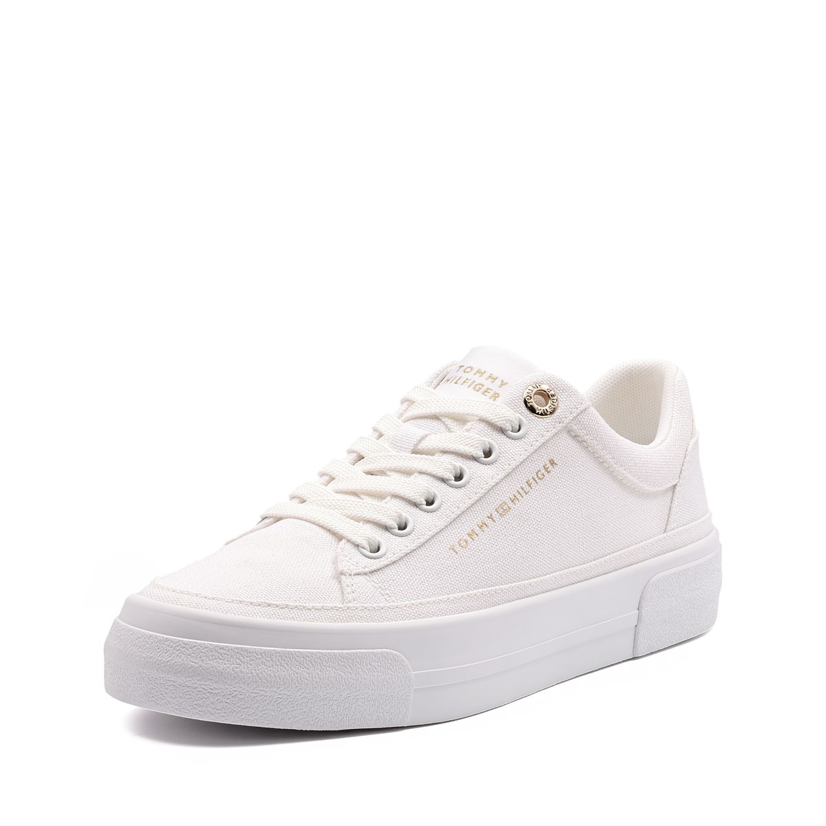 Tommy Hilfiger Foxing Platform Canvas Teniși damă FW0FW09480YBS