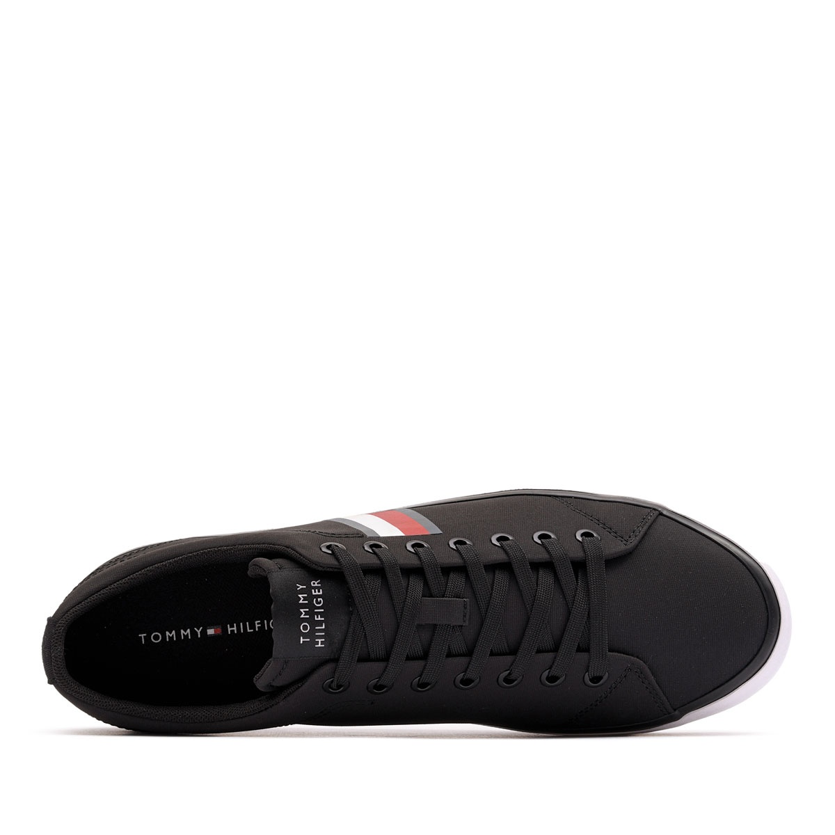Tommy Hilfiger TH Hi Vulc Low Core Stripes Mesh Teniși bărbați FM0FM05393BDS