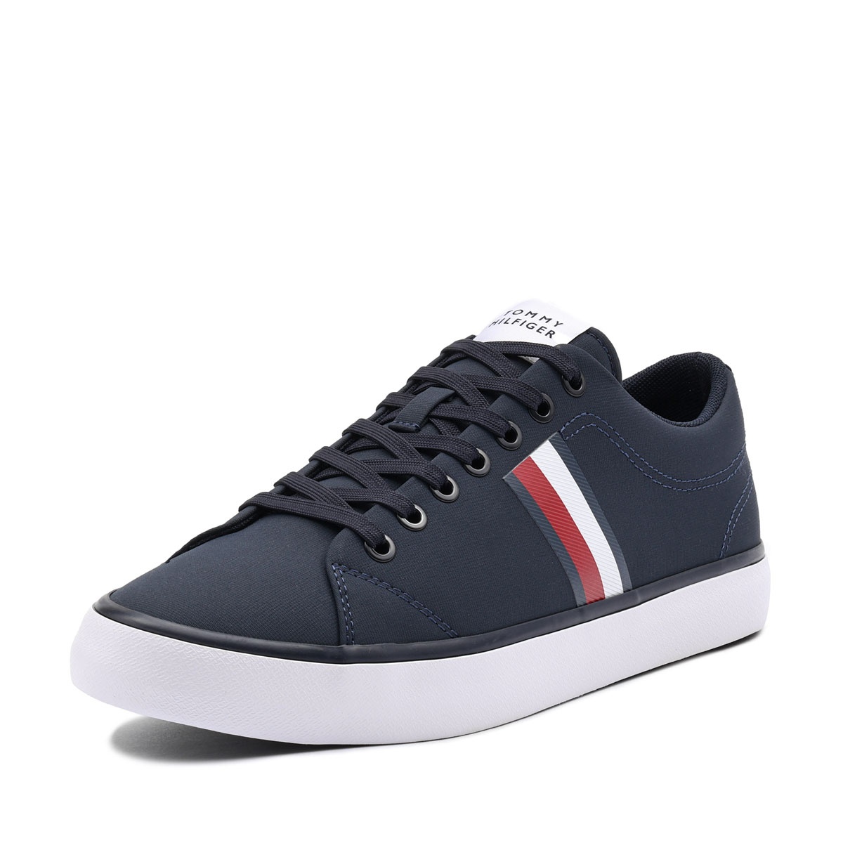 Tommy Hilfiger TH Hi Vulc Low Core Stripes Mesh Teniși bărbați FM0FM05393DW5