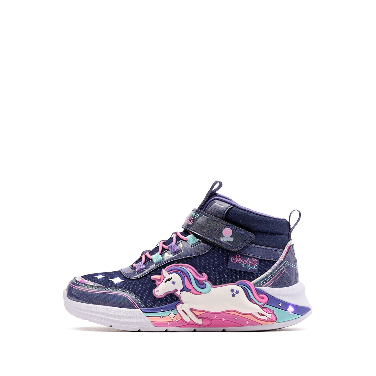 Skechers S Lights-Unicorn Chaser-Jumping Magic Adidași copii 303302L-NVMT