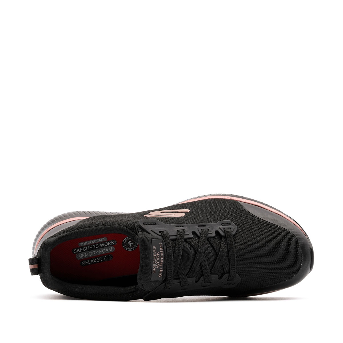 Skechers Squad Slip Resistant Adidași damă 77222EC-BKRG