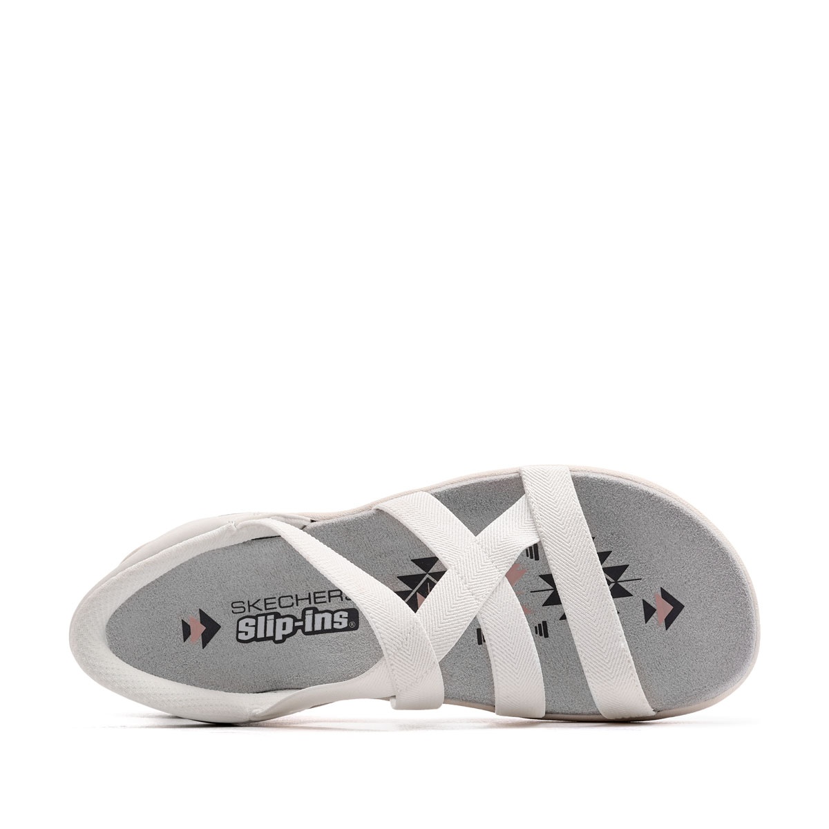 Skechers Reggae Slim-Stretch Flex Sandale damă 163460-WHT