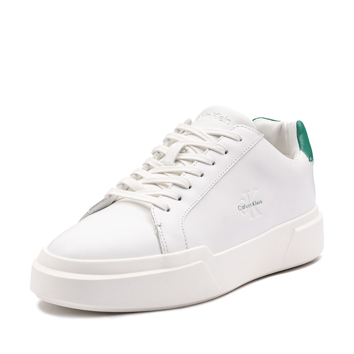 Calvin Klein Chunky Cupsole LaceUp Leather Pantofi sport bărbați YM0YM013440K9