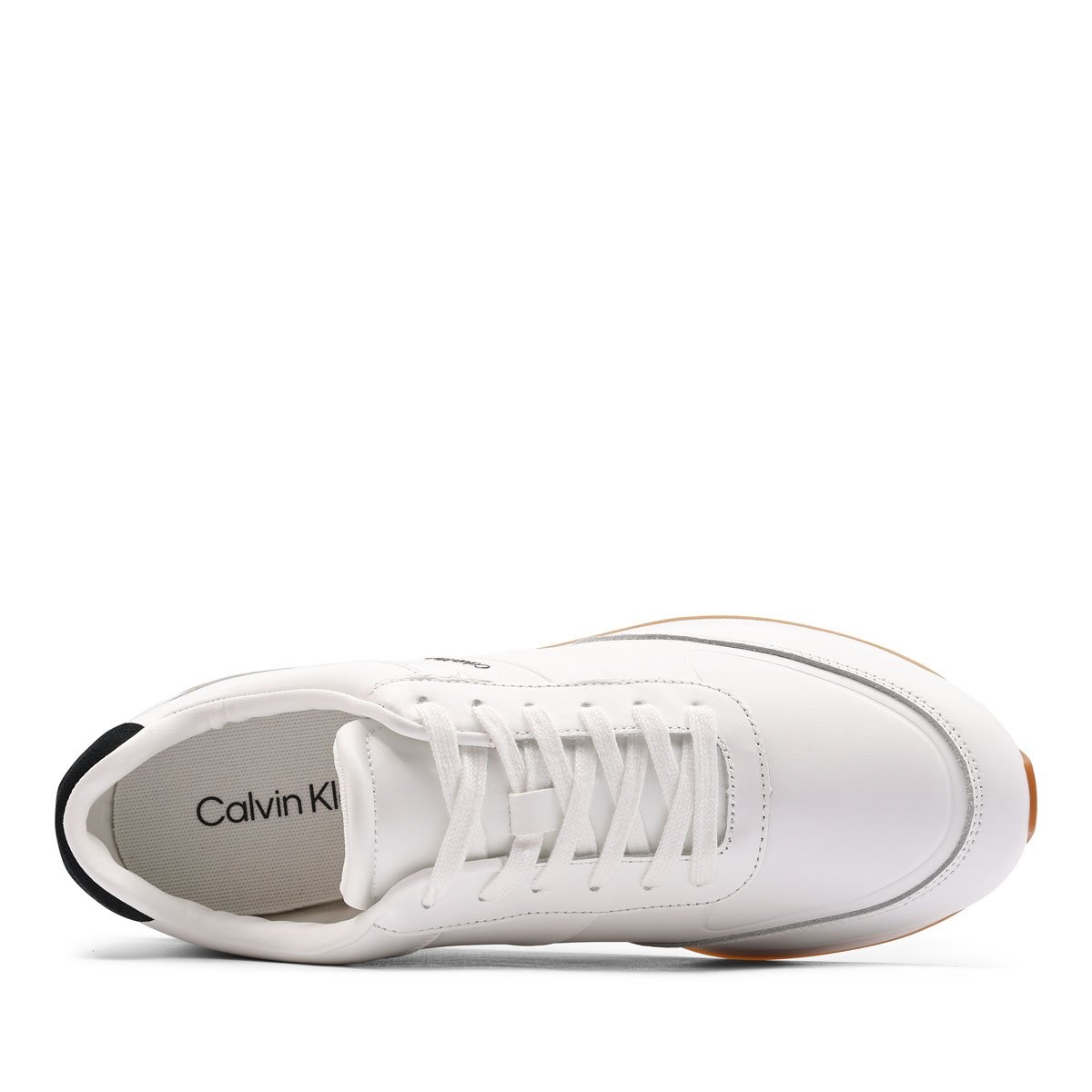 Calvin Klein Retro Runner Leather Tape Pantofi sport bărbați YM0YM0138101W