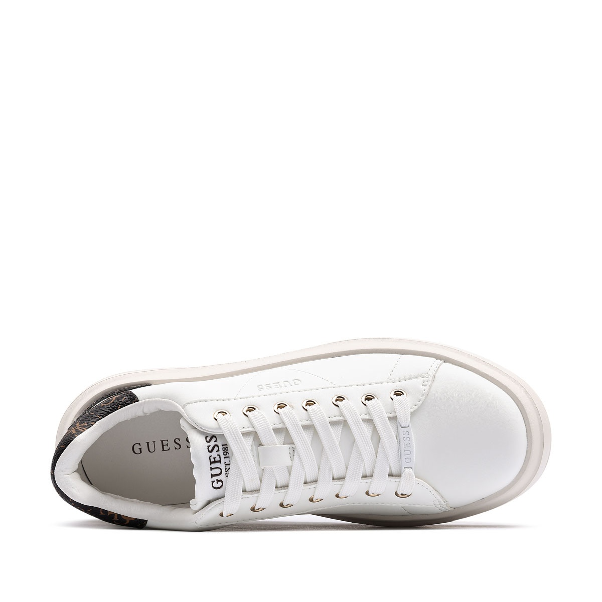 Pantofi sport damă Guess Elbina FLJELBFAL12-WHBRO Guess Elbina Pantofi sport damă FLJELBFAL12-WHBRO