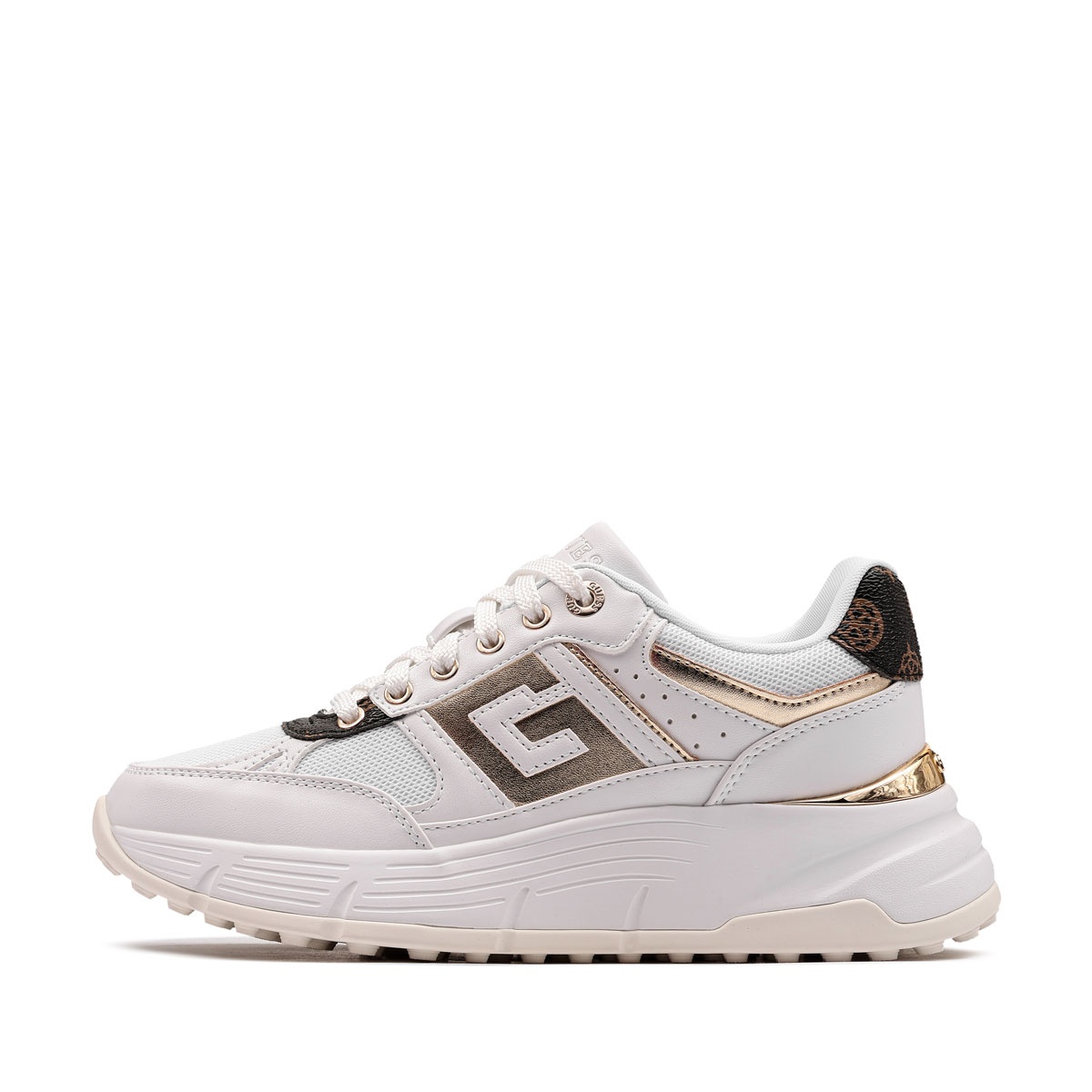 Pantofi sport damă Guess Fonzi FLTFONFAB12-WHIBR Guess Fonzi Pantofi sport damă FLTFONFAB12-WHIBR