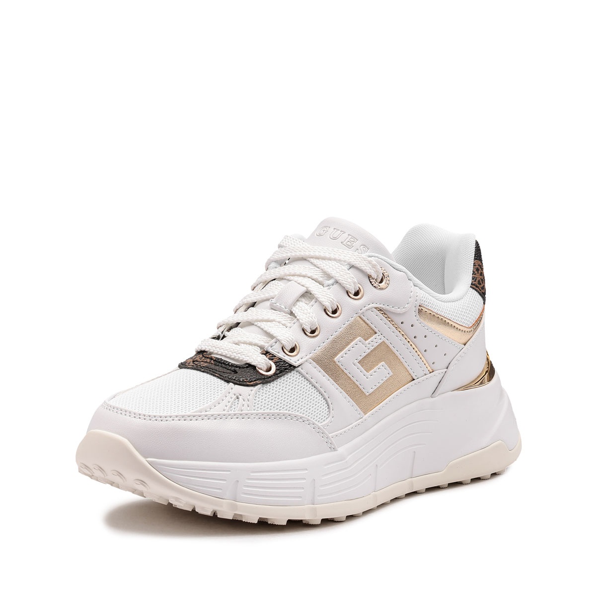 Pantofi sport damă Guess Fonzi FLTFONFAB12-WHIBR Guess Fonzi Pantofi sport damă FLTFONFAB12-WHIBR