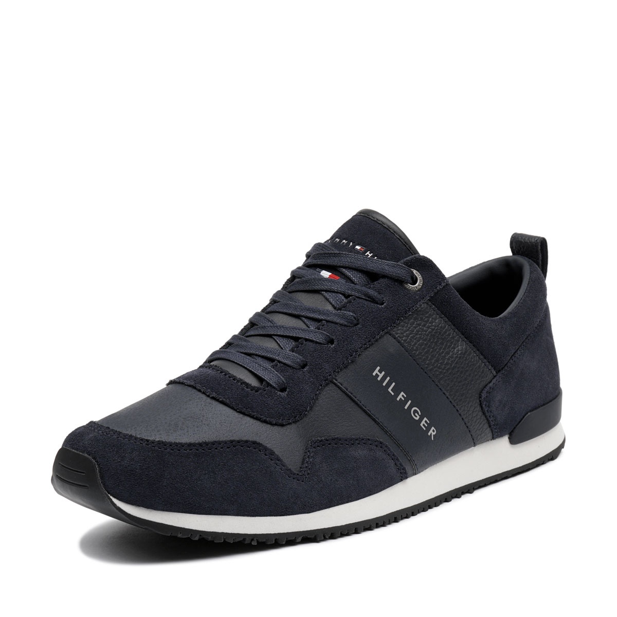 Tommy Hilfiger Iconic Leather Suede Mix Runner Pantofi sport bărbați FM0FM00924-403