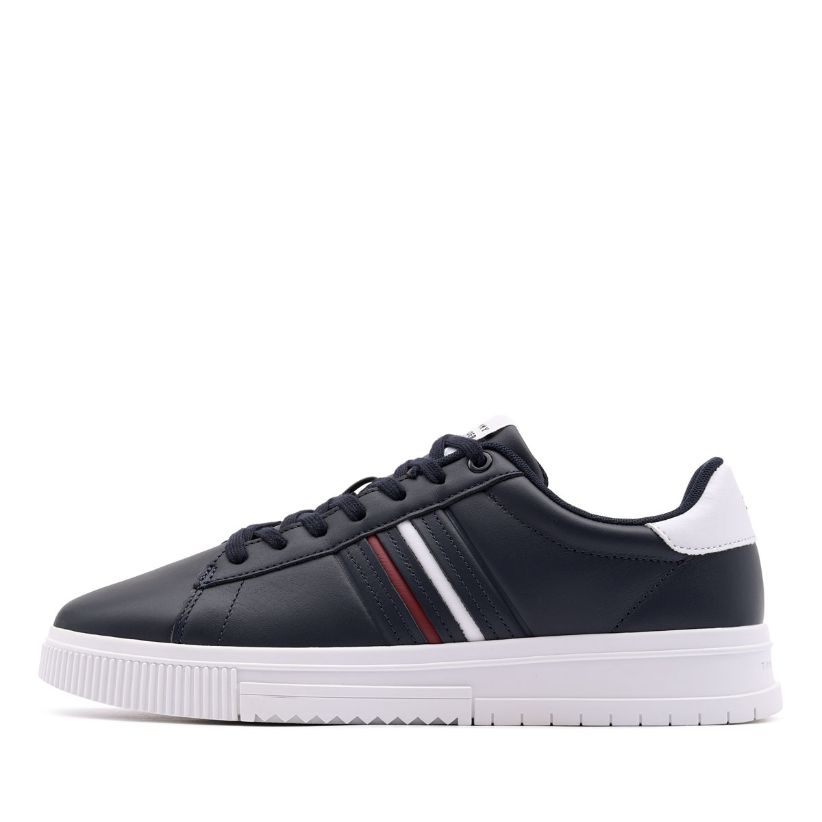 Tommy Hilfiger Modern Cupsole Stripes Leather Pantofi sport bărbați FM0FM05406DW5