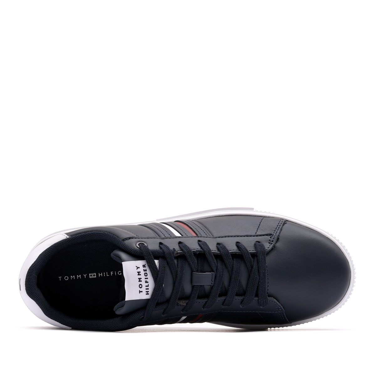 Tommy Hilfiger Modern Cupsole Stripes Leather Pantofi sport bărbați FM0FM05406DW5