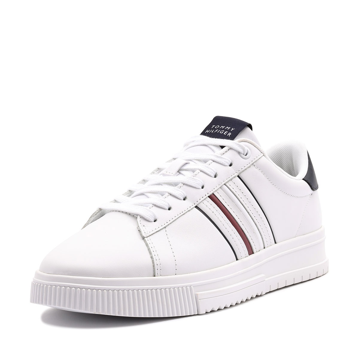Pantofi sport bărbați Tommy Hilfiger Modern Cupsole Stripes Leather FM0FM05406YBS Tommy Hilfiger Modern Cupsole Stripes Leather Pantofi sport bărbați FM0FM05406YBS