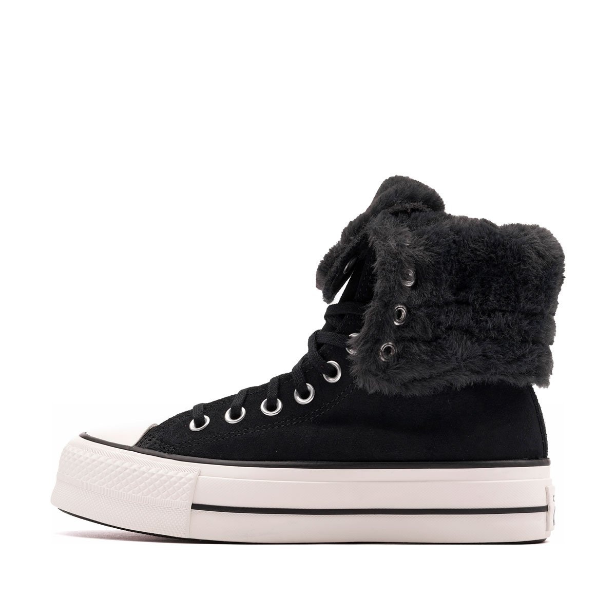 Converse Chuck Taylor All Star Fold Over Lift X-Hi Teniși damă de iarnă A15229C