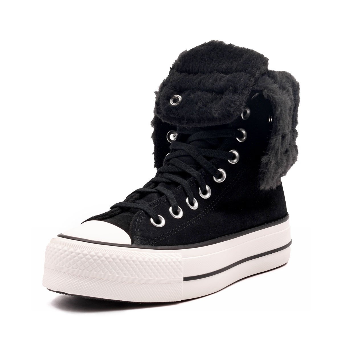 Converse Chuck Taylor All Star Fold Over Lift X-Hi Teniși damă de iarnă A15229C