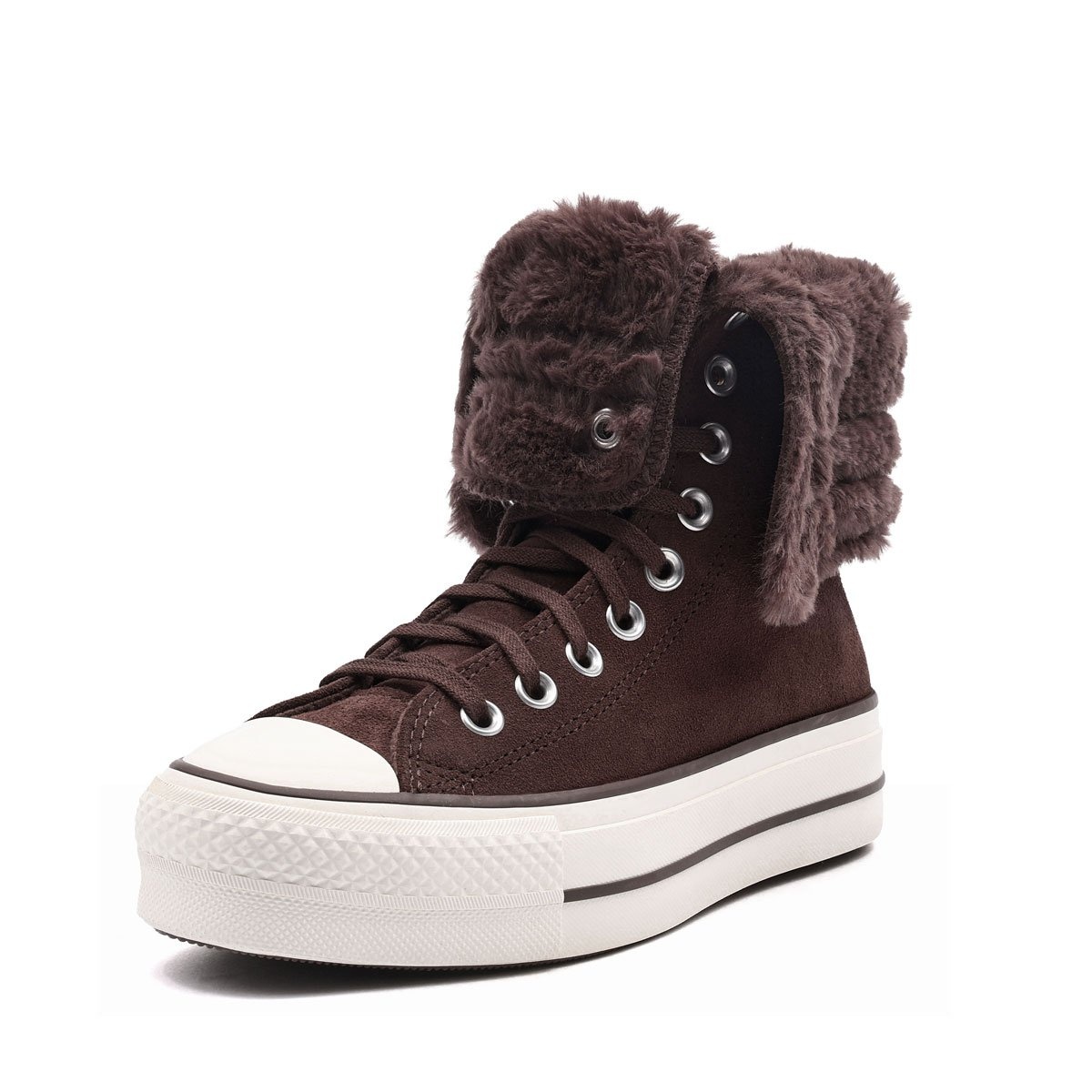 Converse Chuck Taylor All Star Fold Over Lift X-Hi Teniși damă de iarnă A15230C