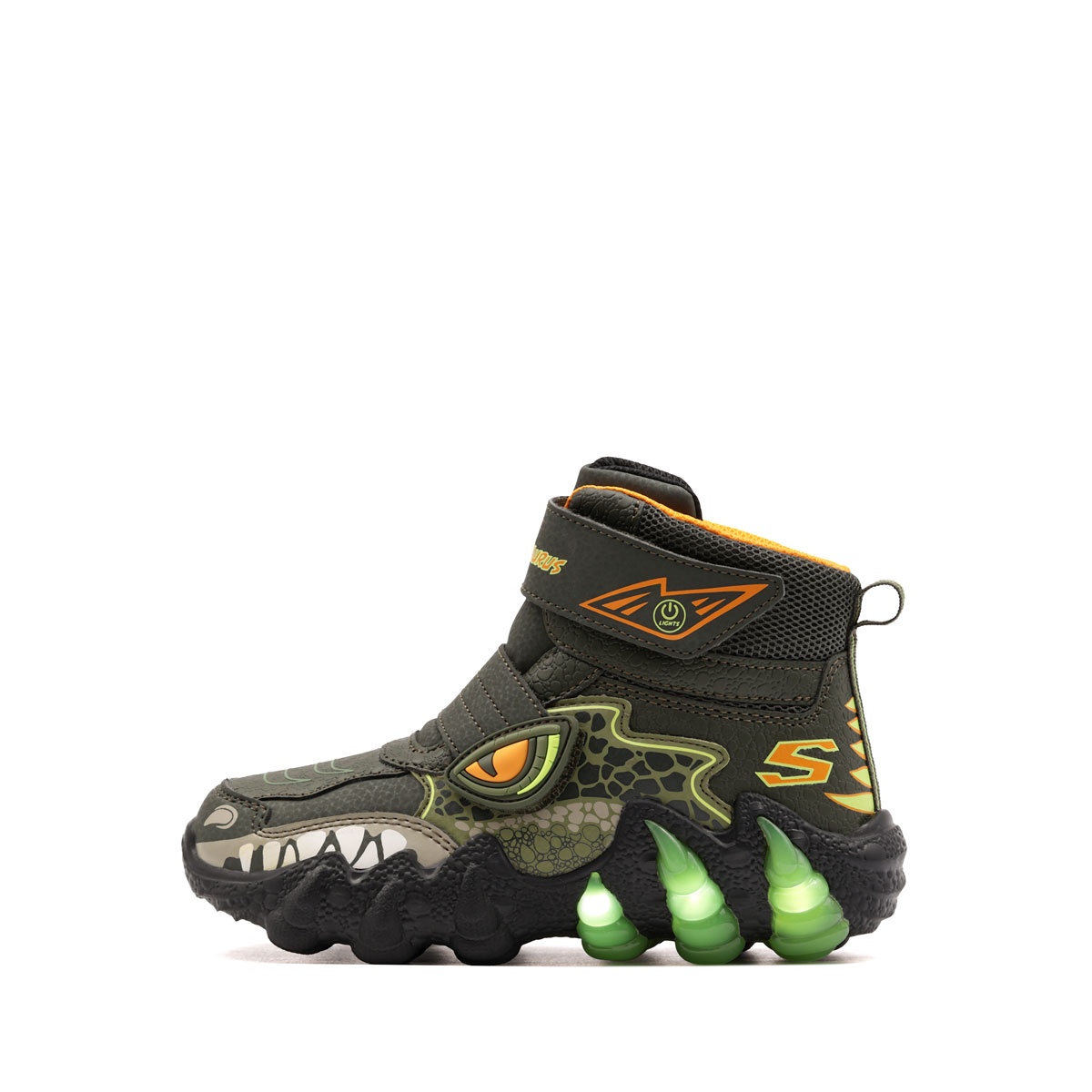 Skechers S Lights-Skech-O-Saurus Lights 2.0-Arctic Dino Pantofi de iarnă copii 400122L-OLV