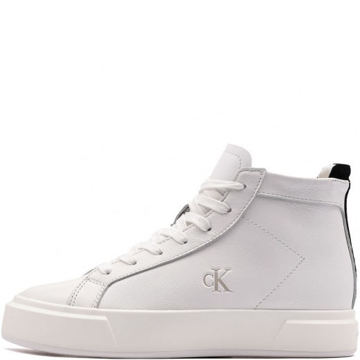 Calvin Klein Basket High Top Mid Leather Mix Teniși damă YW0YW0194601W