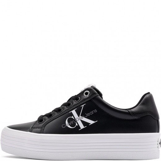 Calvin Klein Vulc Flatform LaceUp Low Leather Teniși damă YW0YW00847BDS