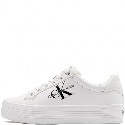 Calvin Klein Vulc Flatform LaceUp Low Leather Teniși damă YW0YW00847YAF