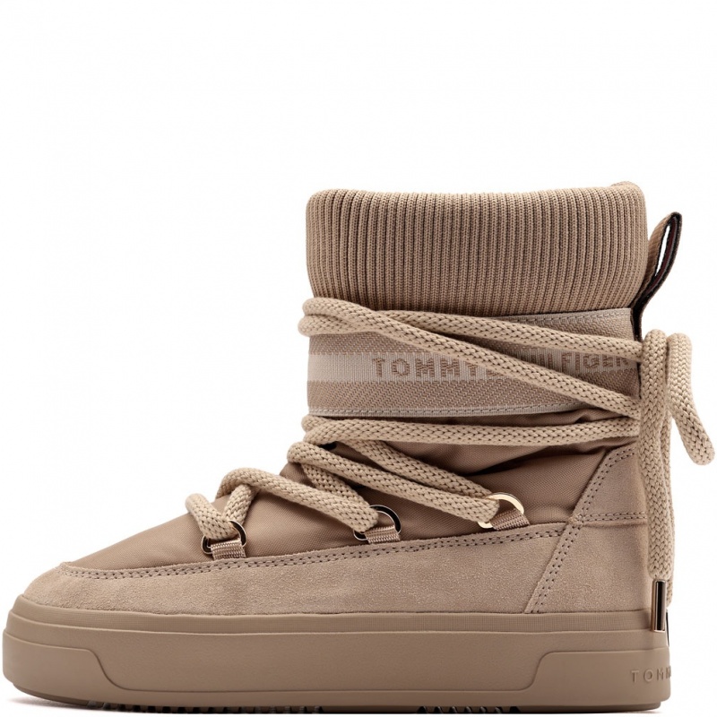 Tommy Hilfiger Tommytech Logotape Snowboot Warm Apres-ski damă FW0FW08998ACC