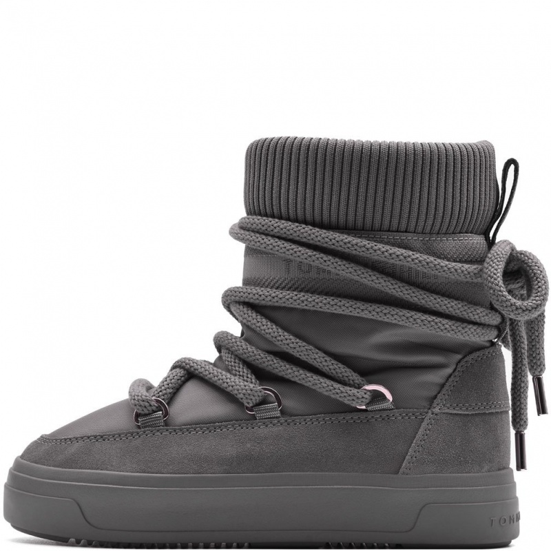 Tommy Hilfiger Tommytech Logotape Snowboot Warm Apres-ski damă FW0FW08998PQ8