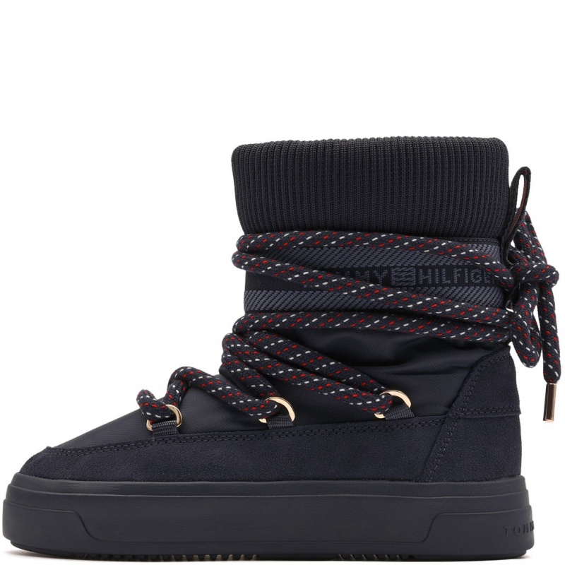 Tommy Hilfiger Tommytech Rwb Snowboot Warm Apres-ski damă FW0FW09163DW6