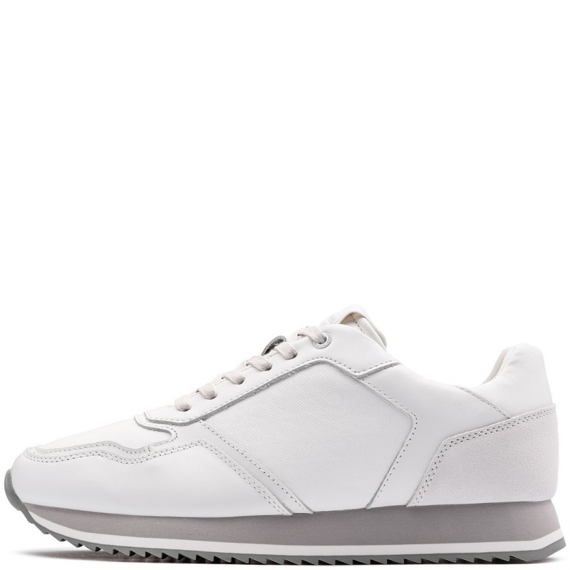 Calvin Klein Low Top Lace Up Leather Mono Pantofi sport bărbați HM0HM018070K6