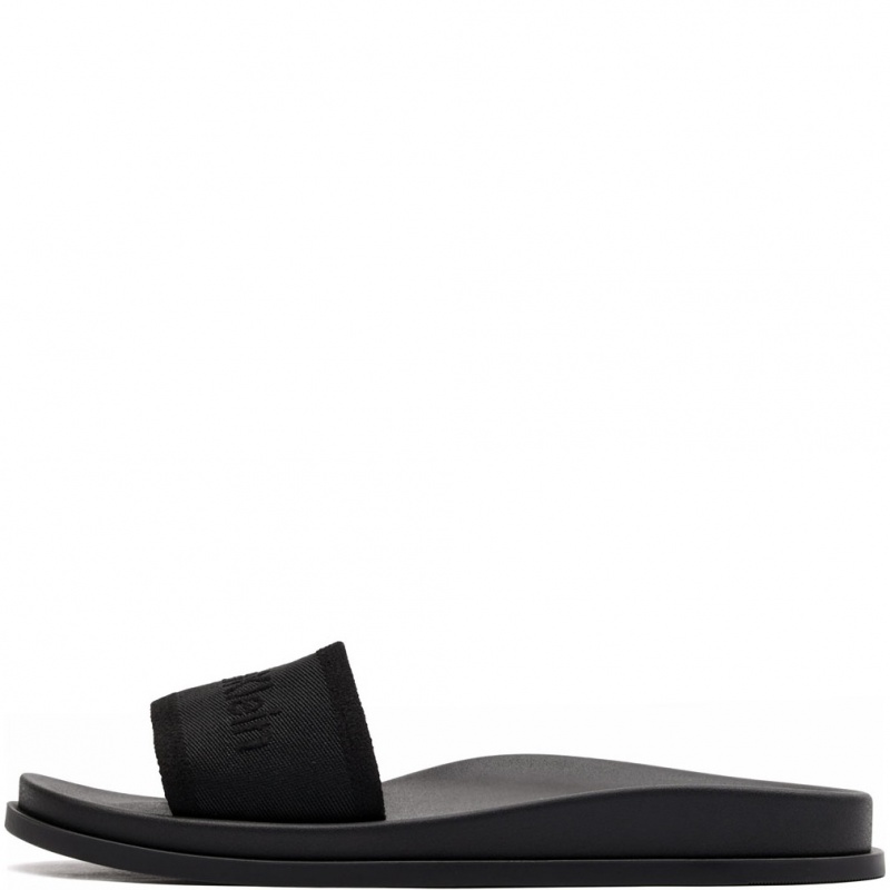 Calvin Klein City Sandal Mule Webbing Șlapi damă HW0HW028870GJ