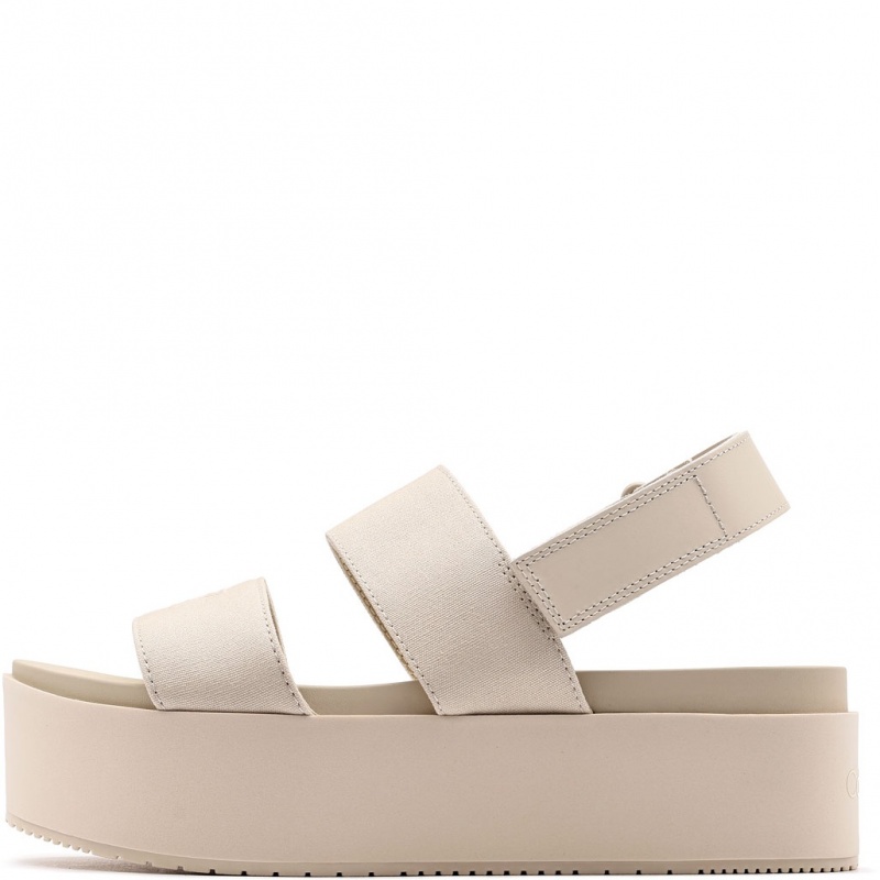 Calvin Klein Flatform Sandal Sling IN Sandale damă YW0YW01788AEO