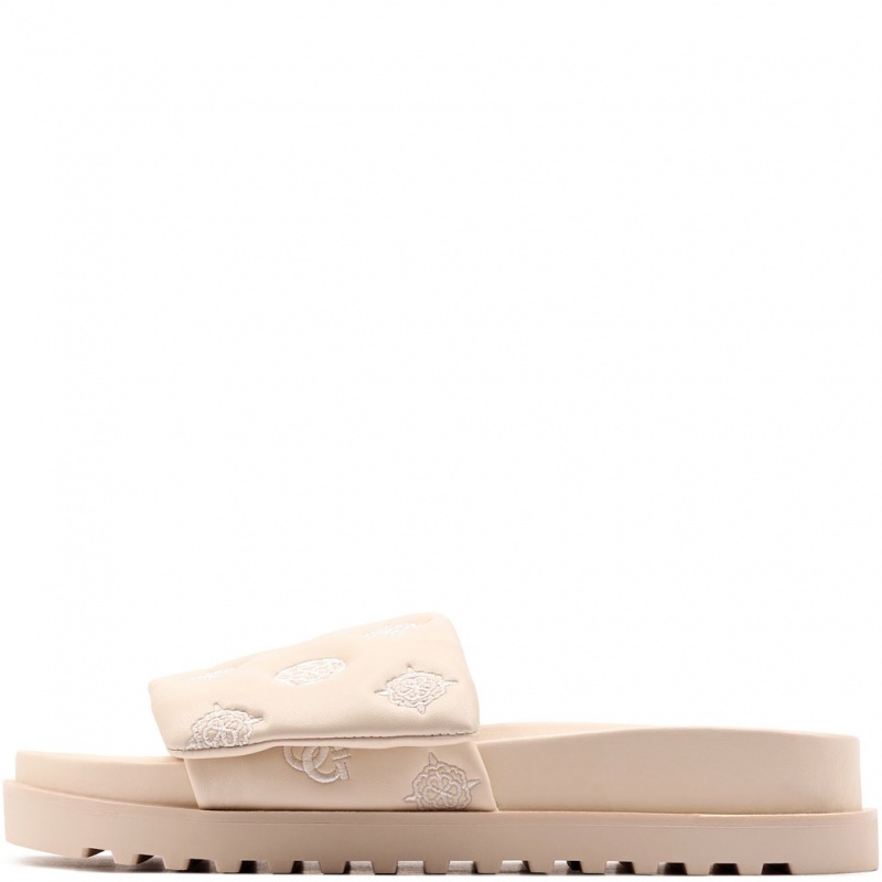 Guess Fabio2 Șlapi damă FLJFA2ELE19-CREAM