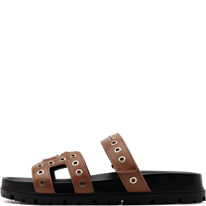 Guess Fаshie Șlapi damă FLPFASELE03-BROWN