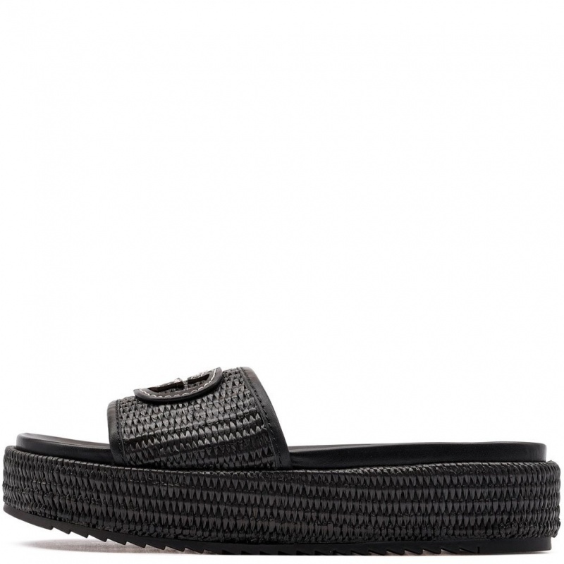 Guess Lonney Șlapi damă FLJLNYFAB19-BLACK