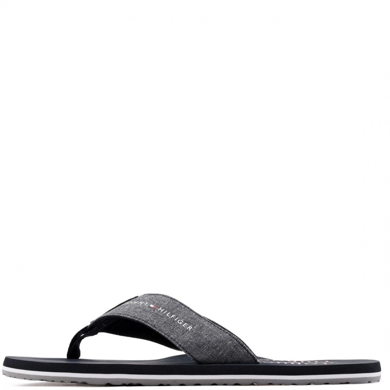 Tommy Hilfiger Chambray Beach Sandal Șlapi bărbați FM0FM05570DW5