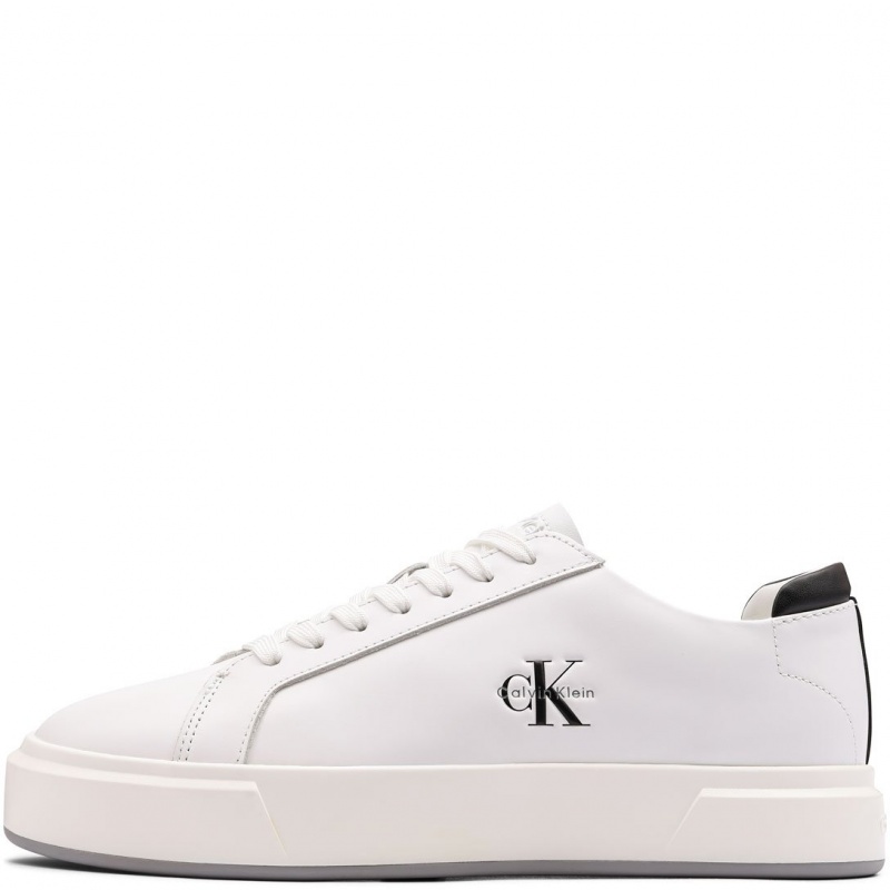 Calvin Klein Basket Cupsole LaceUp Leather ML Teniși bărbați YM0YM0146001W