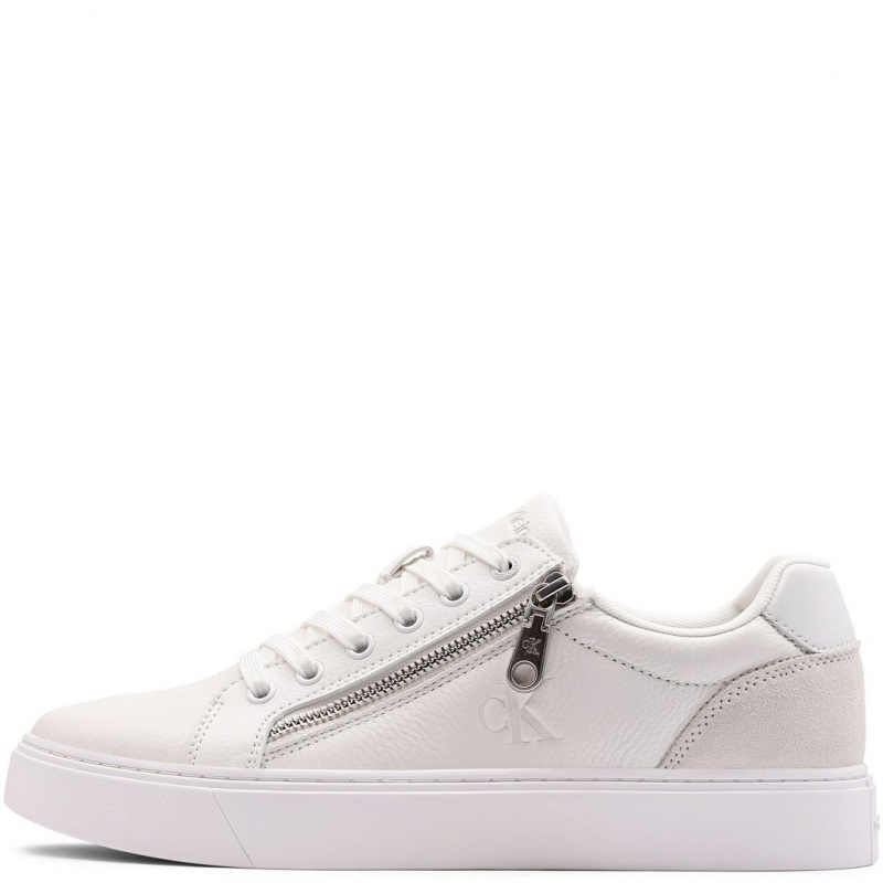 Calvin Klein Classic Cup LaceUp Zip Leather Teniși bărbați YM0YM014370K4