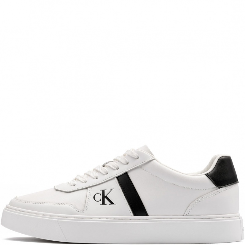 Calvin Klein Classic Cups Lace Leather Emb Tongue Teniși bărbați HM0HM0223701W
