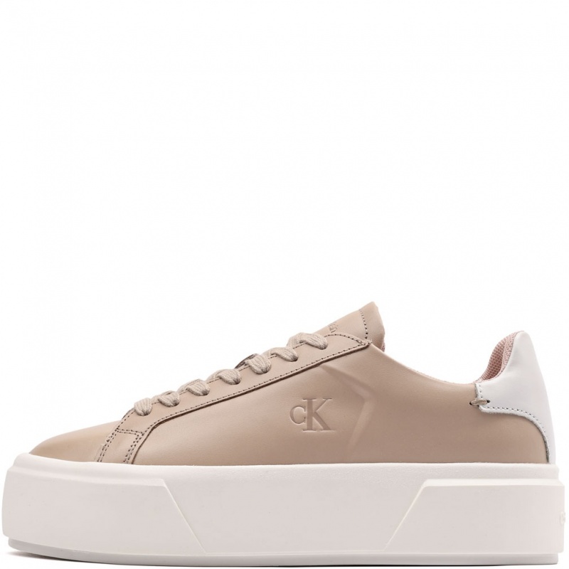 Calvin Klein Flatform LaceUp Leather Teniși damă YW0YW01928ABH