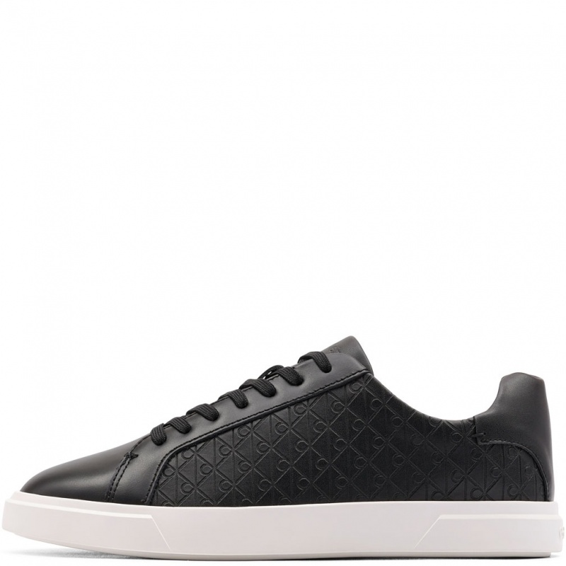 Calvin Klein Low Pro Cups Lace Up Leather Aop Teniși damă HW0HW02817BEH