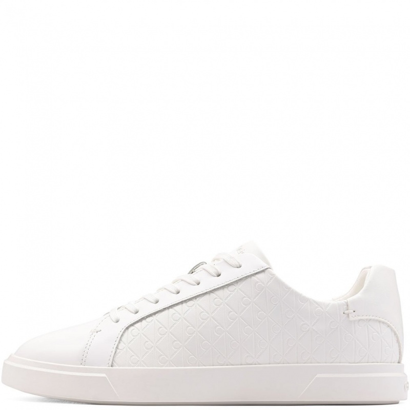 Calvin Klein Low Pro Cups Lace Up Leather Aop Teniși damă HW0HW02817YAF
