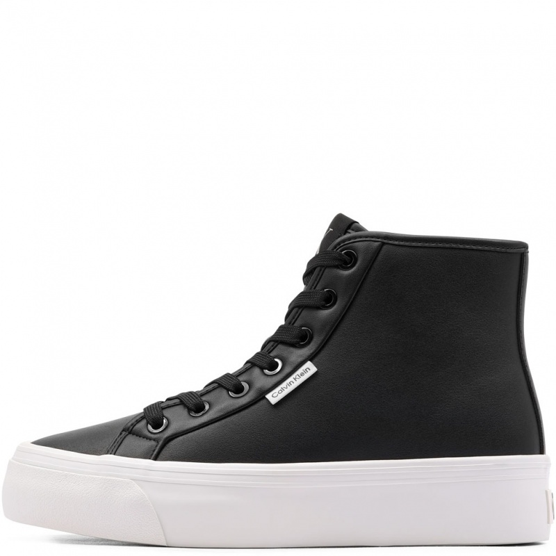 Calvin Klein Vulc Flatf High Top Leather CK Teniși damă YW0YW01978BEH