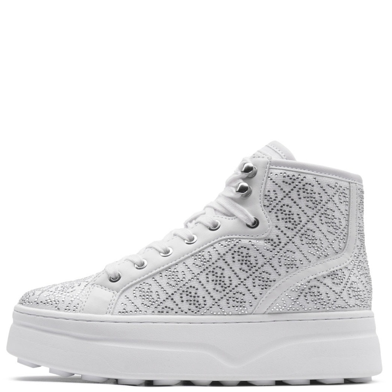 Guess Queenly Teniși damă FLTQUEFAL12-WHITE