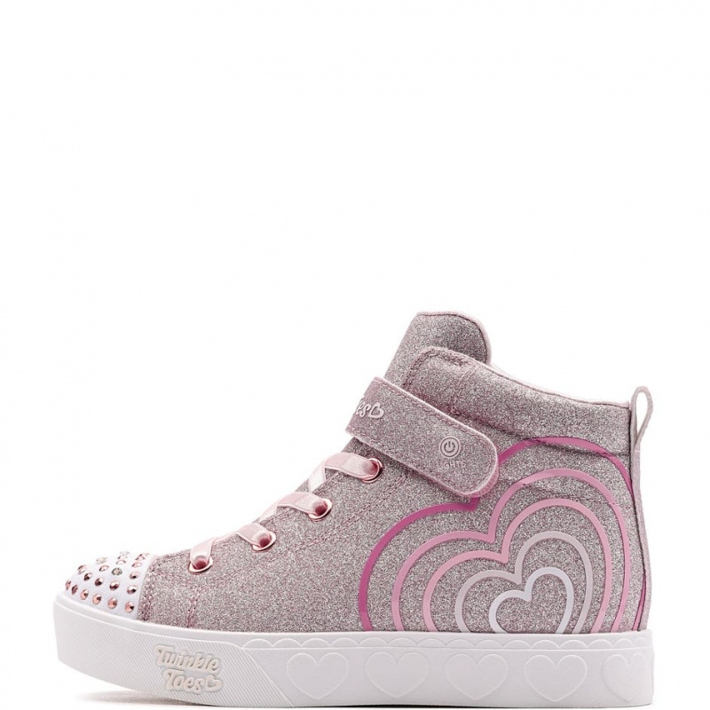 Teniși copii Skechers S Lights-Heart Steps 314623L-RSGD Skechers S Lights-Heart Steps Teniși copii 314623L-RSGD