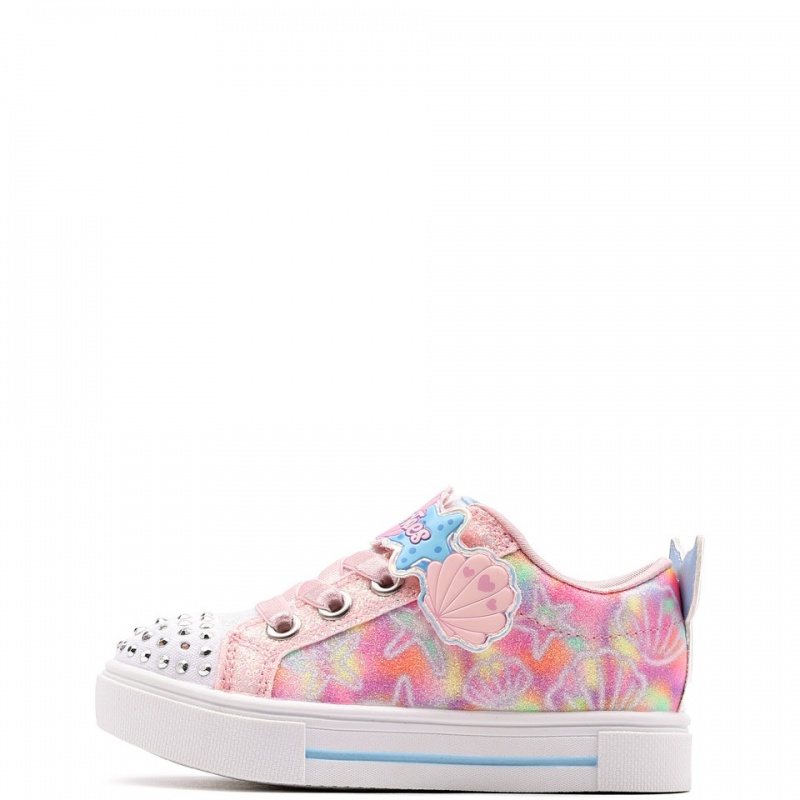 Skechers S Lights-Twinkle Sparks-Underwater Magic Teniși copii 314824N-LPMT