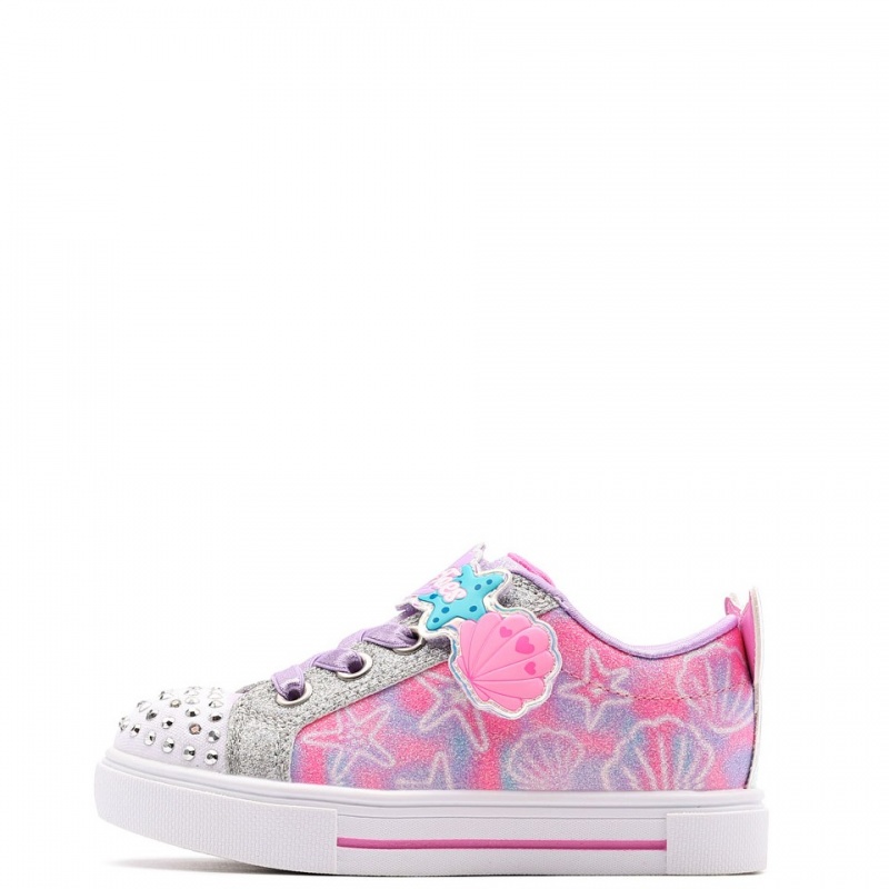 Skechers S Lights-Twinkle Sparks-Underwater Magic Teniși copii 314824N-LVMT