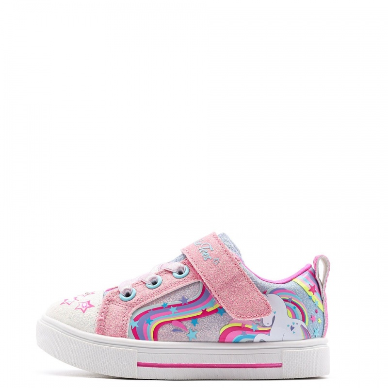 Skechers S Lights-Twinkle Sparks-Whimsical Shimmer Teniși copii 314818N-PKMT